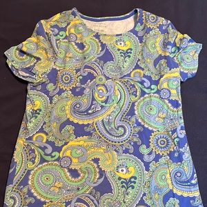 Talbots Tee.  Cotton/spandex.  Size Large